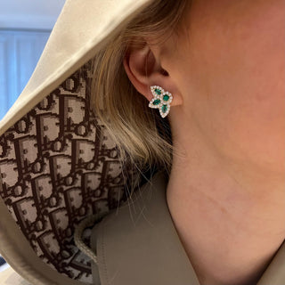 Gemstone Peacock Studs  Lindsey Leigh Jewelry.
