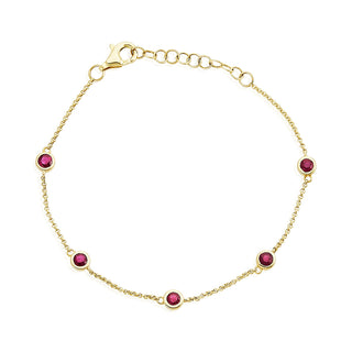 Gemstones by the Yard Bracelet  Lindsey Leigh Jewelry.
