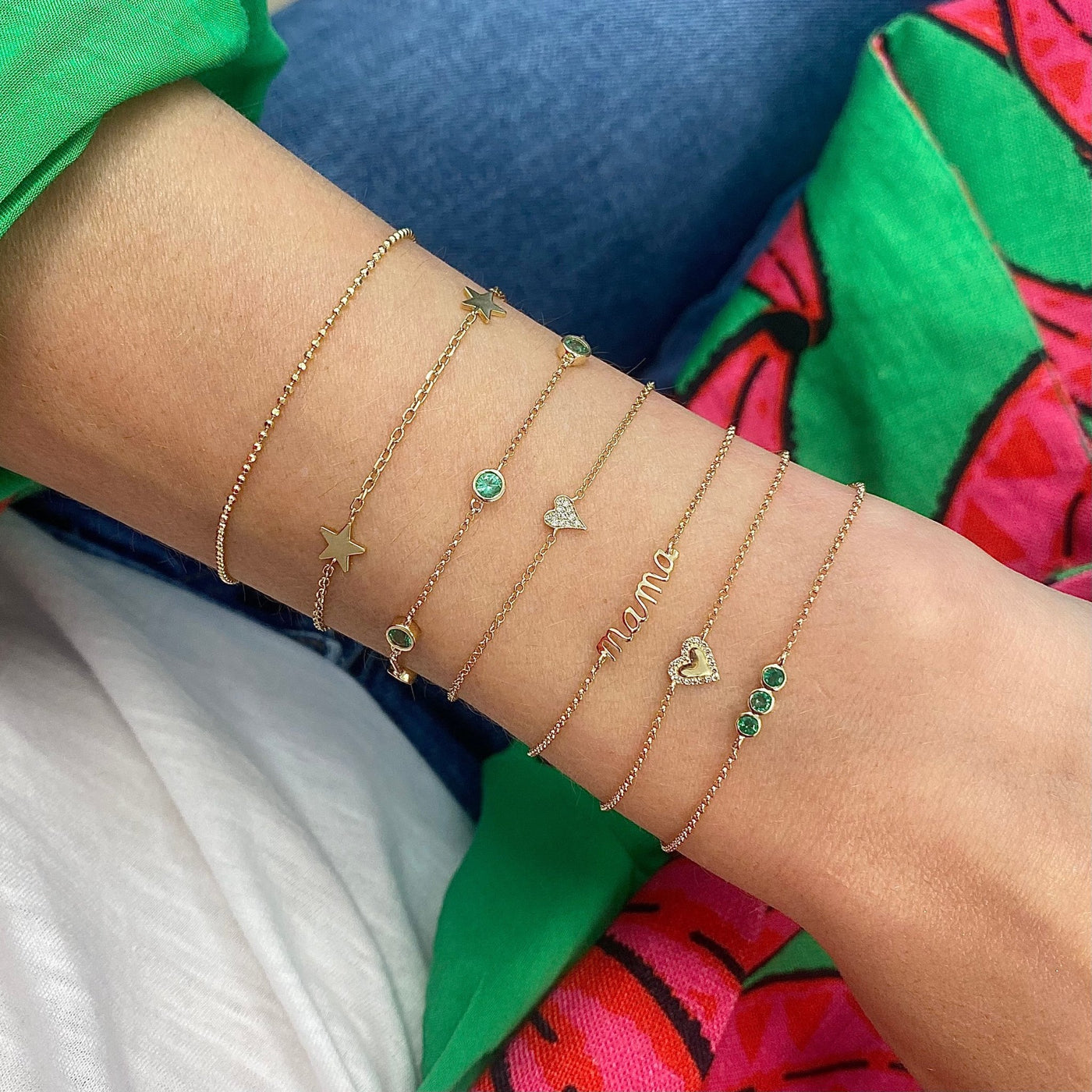 Gemstones by the Yard Bracelet - Lindsey Leigh Jewelry