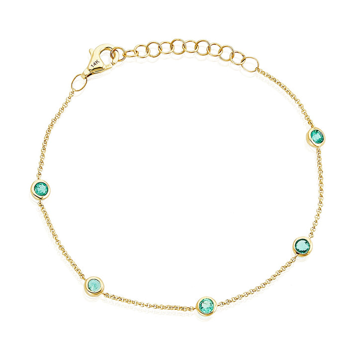 Gemstones by the Yard Bracelet - Lindsey Leigh Jewelry