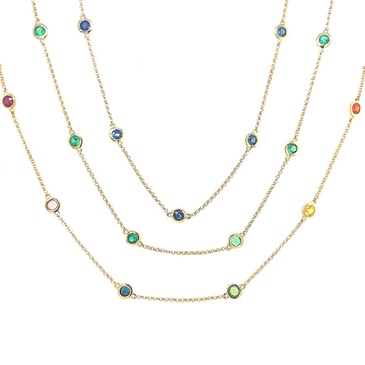 Gemstones by the Yard Necklace - Lindsey Leigh Jewelry