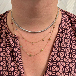 Gemstones by the Yard Necklace  Lindsey Leigh Jewelry.
