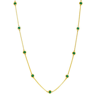 Gemstones by the Yard Necklace  Lindsey Leigh Jewelry.
