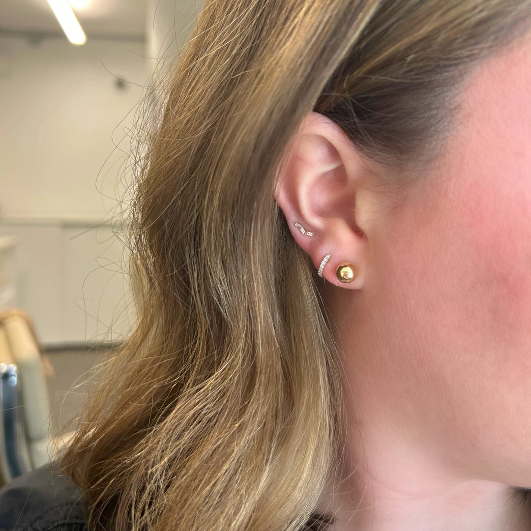 Gold Ball Studs - Lindsey Leigh Jewelry