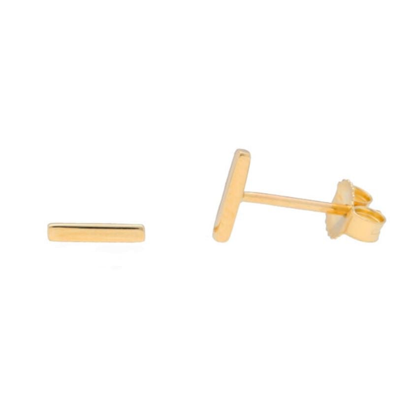 Gold Bar Studs - Lindsey Leigh Jewelry