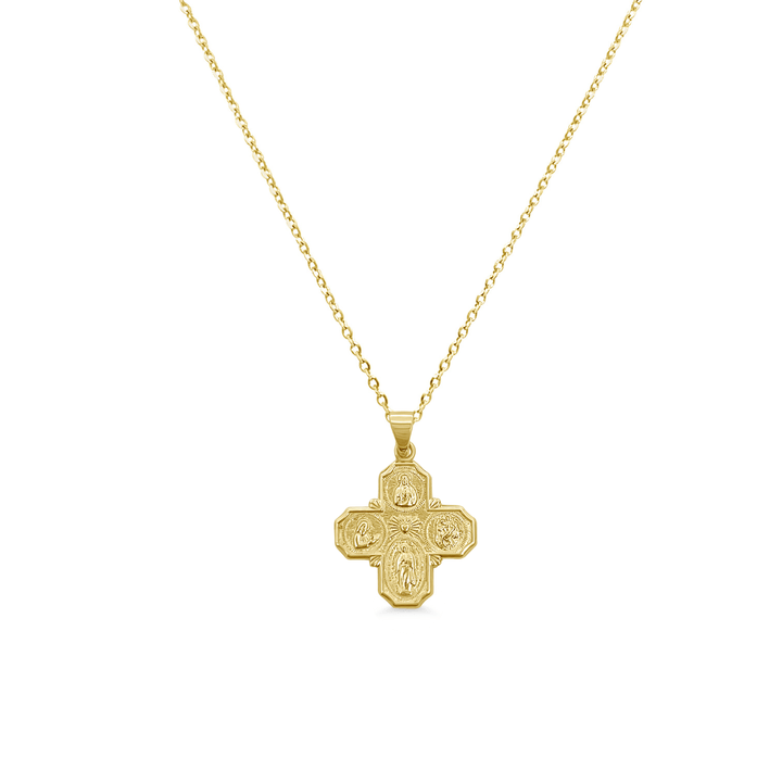 Gold Crucifix Pendant - Lindsey Leigh Jewelry