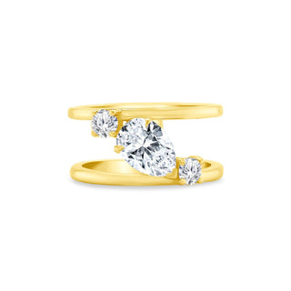 Gold & Diamond Cage Band  Lindsey Leigh Jewelry.
