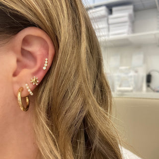 Gold & Diamond Heart Studs  Lindsey Leigh Jewelry.
