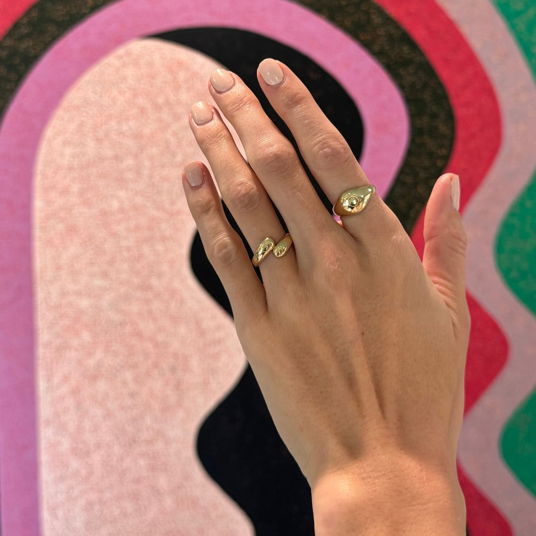 Gold Dome Ring - Lindsey Leigh Jewelry