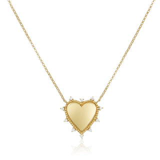 Gold Heart Necklace  Lindsey Leigh Jewelry.
