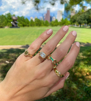 Gold Link Band  Lindsey Leigh Jewelry.
