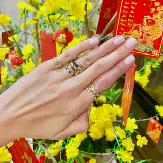 Gold Link Band  Lindsey Leigh Jewelry.
