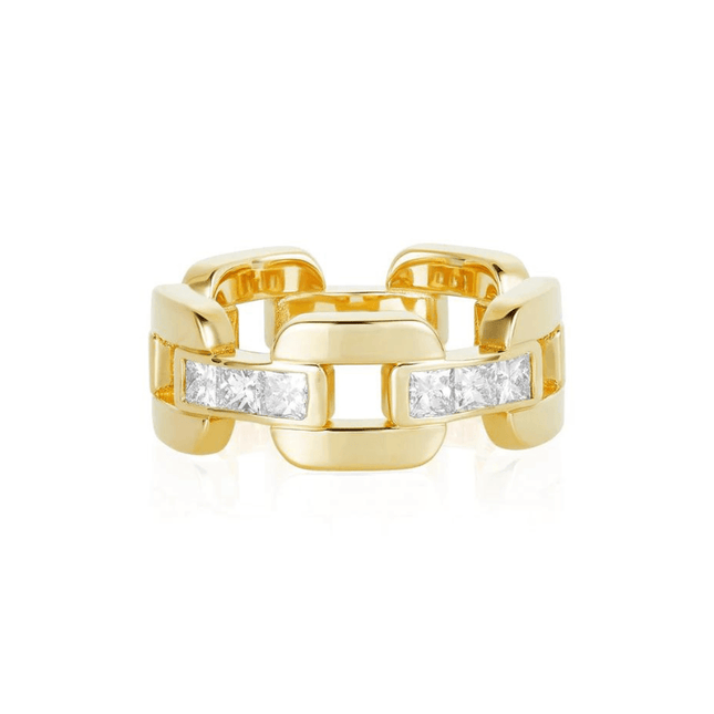 Gold Link Band  Lindsey Leigh Jewelry.