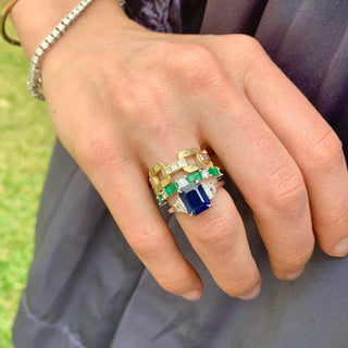Gold Link Band  Lindsey Leigh Jewelry.
