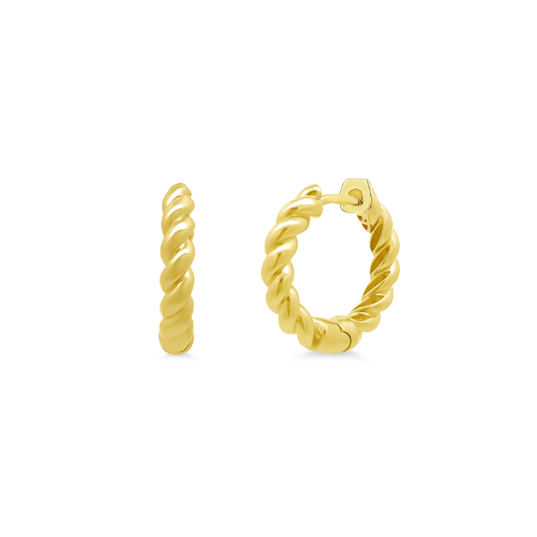 Gold Rope Hoops – Lindsey Leigh Jewelry