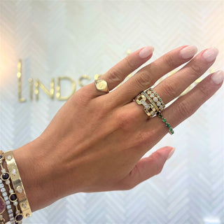 Gold Signet Ring  Lindsey Leigh Jewelry.
