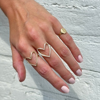 Gold Signet Ring  Lindsey Leigh Jewelry.

