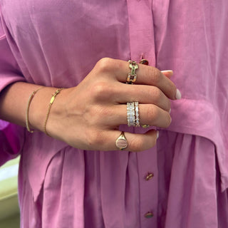 Gold Signet Ring  Lindsey Leigh Jewelry.
