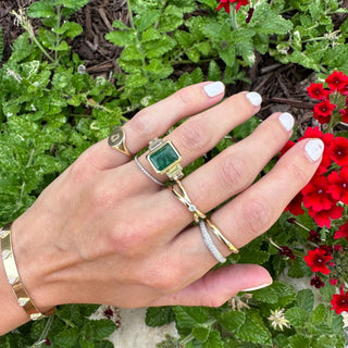Gold Signet Ring  Lindsey Leigh Jewelry.
