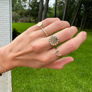 Gold Signet Ring  Lindsey Leigh Jewelry.
