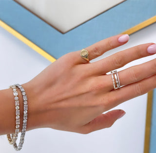 Gold Signet Ring  Lindsey Leigh Jewelry.
