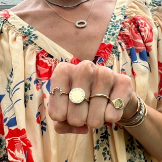 Gold Spacer Band  Lindsey Leigh Jewelry.
