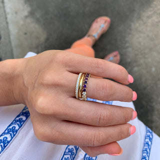 Gold Spacer Band  Lindsey Leigh Jewelry.
