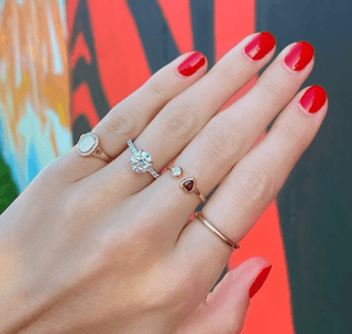 Gold Spacer Band  Lindsey Leigh Jewelry.
