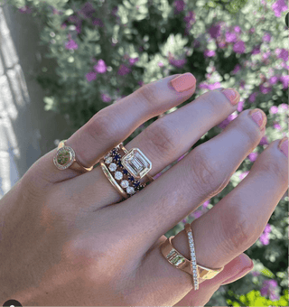 Gold Spacer Band  Lindsey Leigh Jewelry.
