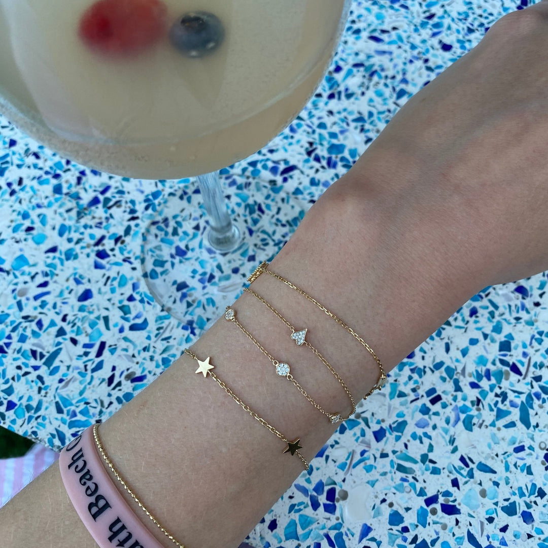 Gold Star Bracelet - Lindsey Leigh Jewelry