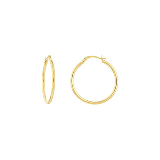 Gold Tube Hoops  Lindsey Leigh Jewelry.
