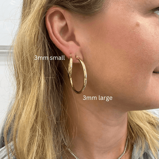 Gold Tube Hoops  Lindsey Leigh Jewelry.
