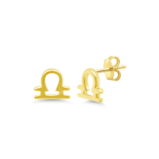 Gold Zodiac Stud  Lindsey Leigh Jewelry.

