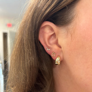 Gold Zodiac Stud  Lindsey Leigh Jewelry.

