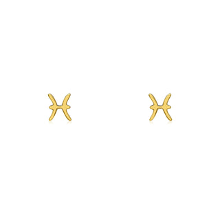 Gold Zodiac Stud  Lindsey Leigh Jewelry.
