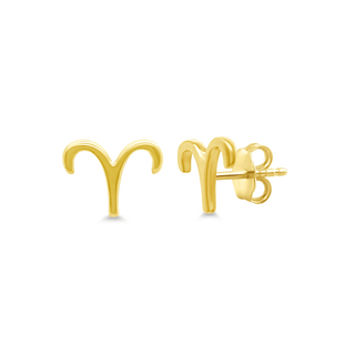 Gold Zodiac Stud  Lindsey Leigh Jewelry.
