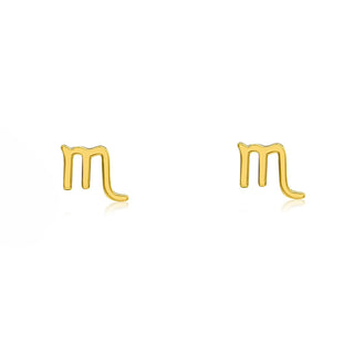 Gold Zodiac Stud  Lindsey Leigh Jewelry.
