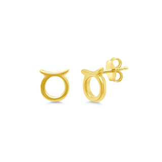 Gold Zodiac Stud  Lindsey Leigh Jewelry.
