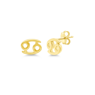 Gold Zodiac Stud  Lindsey Leigh Jewelry.
