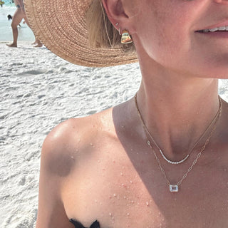 Graduated Basket Set Diamond Necklace  Lindsey Leigh Jewelry.

