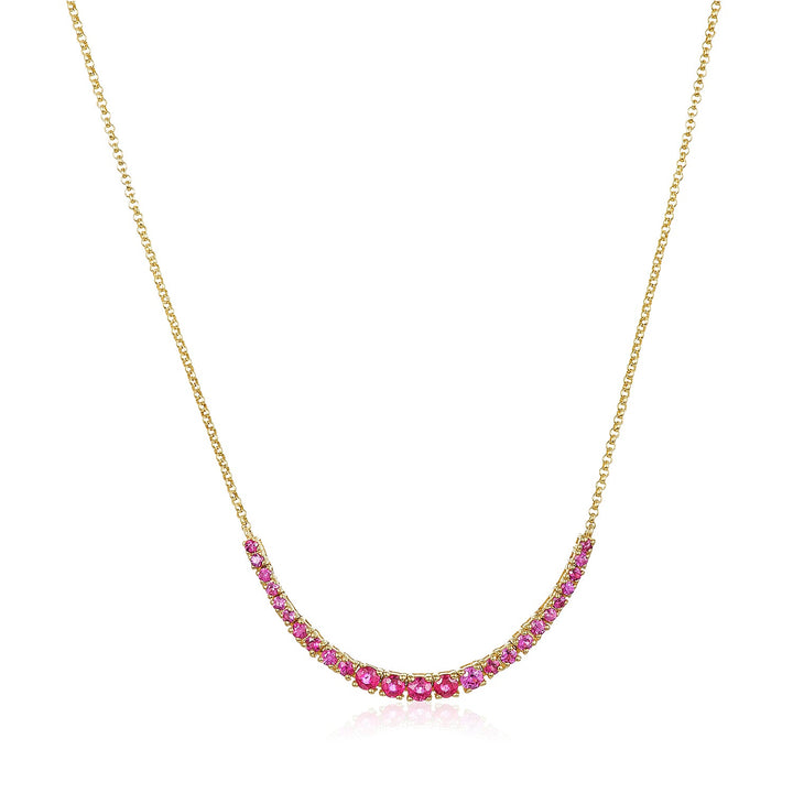 Graduated Basket Set Gemstone Necklace - Lindsey Leigh Jewelry