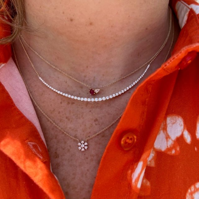 Majesty Curve Necklace White Diamonds – LABULGARA