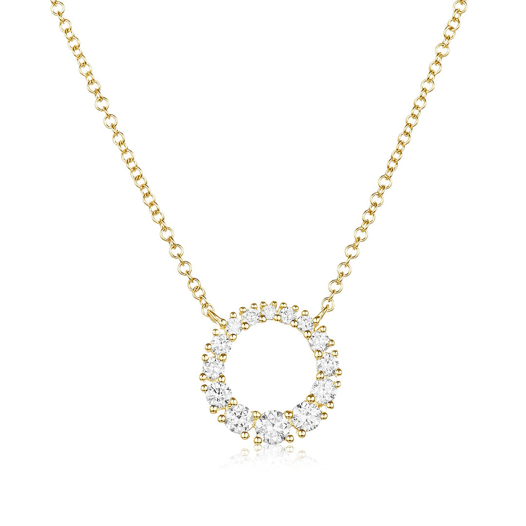 Graduated Diamond Necklace - Lindsey Leigh Jewelry