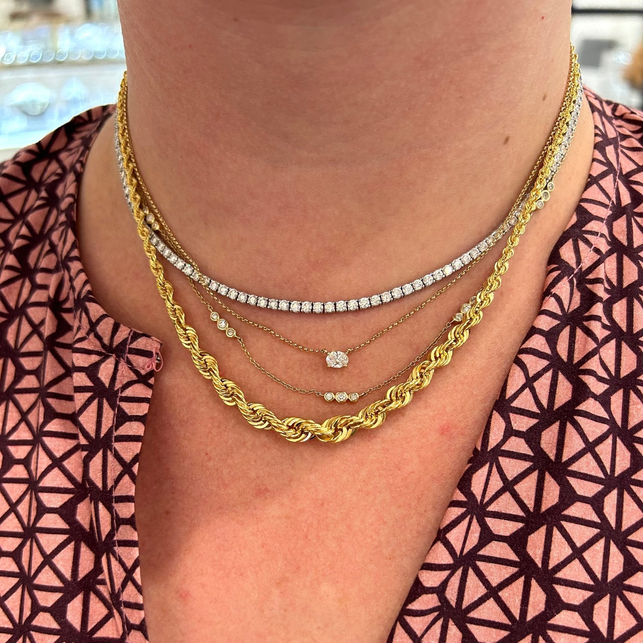 925 Rope Necklace – Daniel Jeweler
