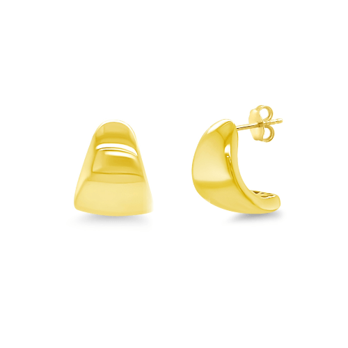 Graduated Thick Gold Earrings - Lindsey Leigh Jewelry