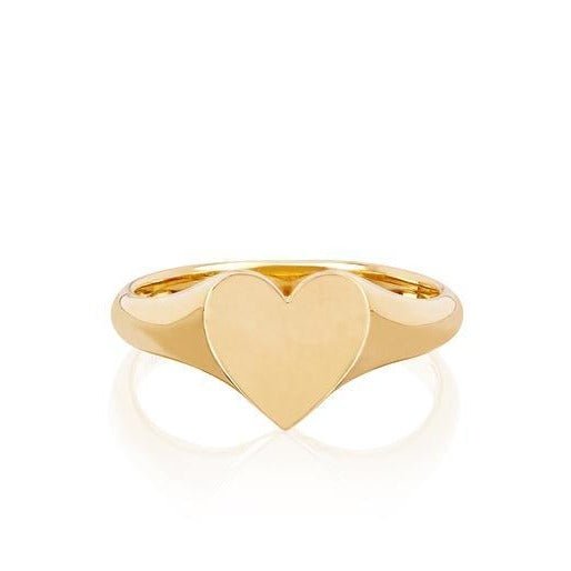 Heart Signet Ring - Lindsey Leigh Jewelry