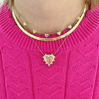 Herringbone Gold Necklace  Lindsey Leigh Jewelry.
