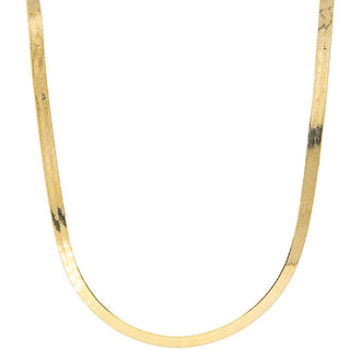 Herringbone Gold Necklace  Lindsey Leigh Jewelry.
