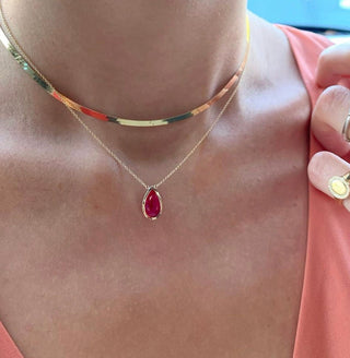 Herringbone Gold Necklace  Lindsey Leigh Jewelry.
