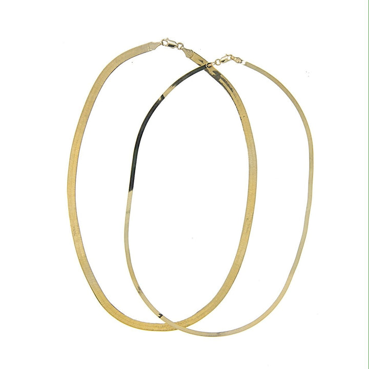 Herringbone Gold Necklace - Lindsey Leigh Jewelry